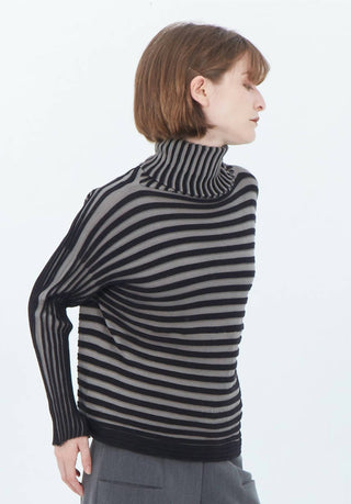 Matthildur - Suéter Timo Stripe Gola Alta