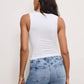 Good American - Stretch Jersey Ruched Tank Top