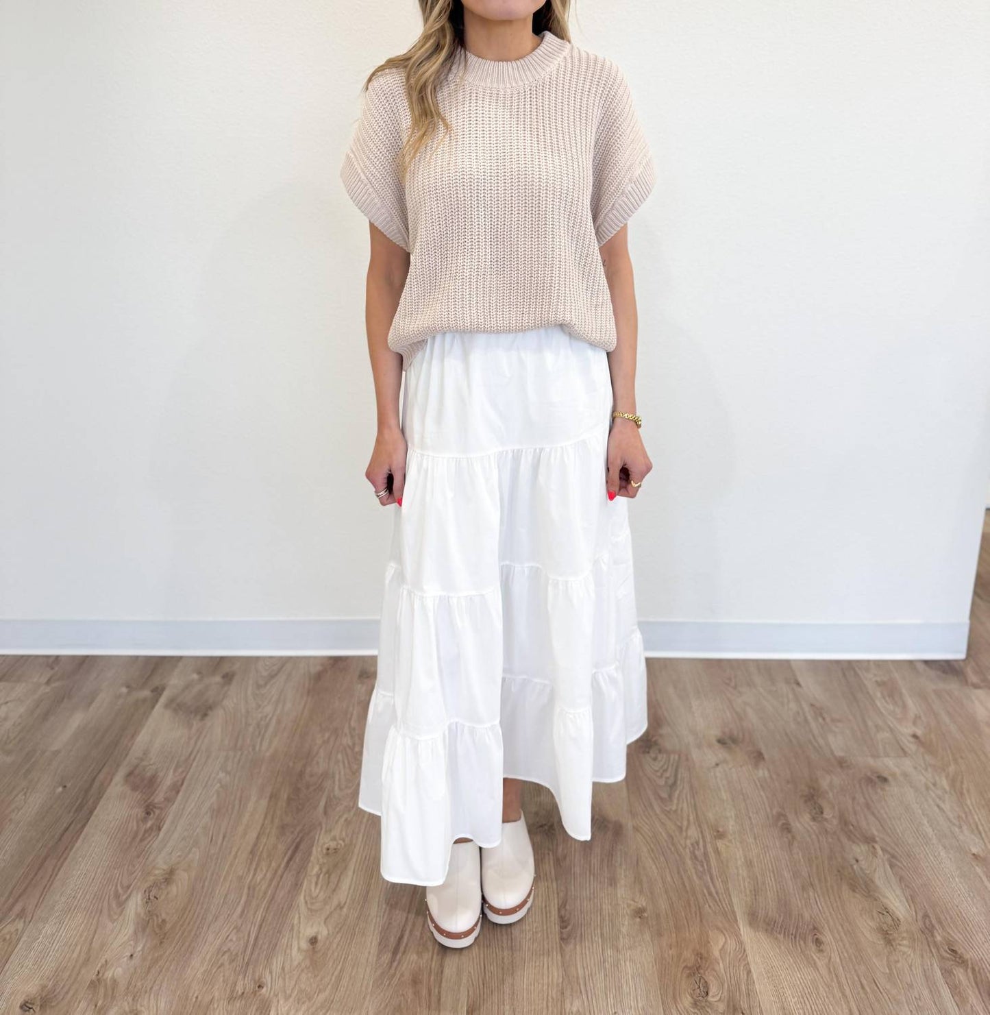 Elan - Kaiya Vest Midi Skirt Set