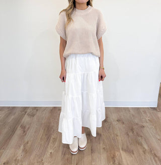 Elan - Conjunto de saia midi com colete Kaiya