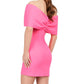 Ashleylauren - Oversized Off Shoulder Bow Detail Cocktail Dress