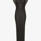 Jean Paul Gaultier - Nylon Long Dress With Viscose Mariniere Stripes