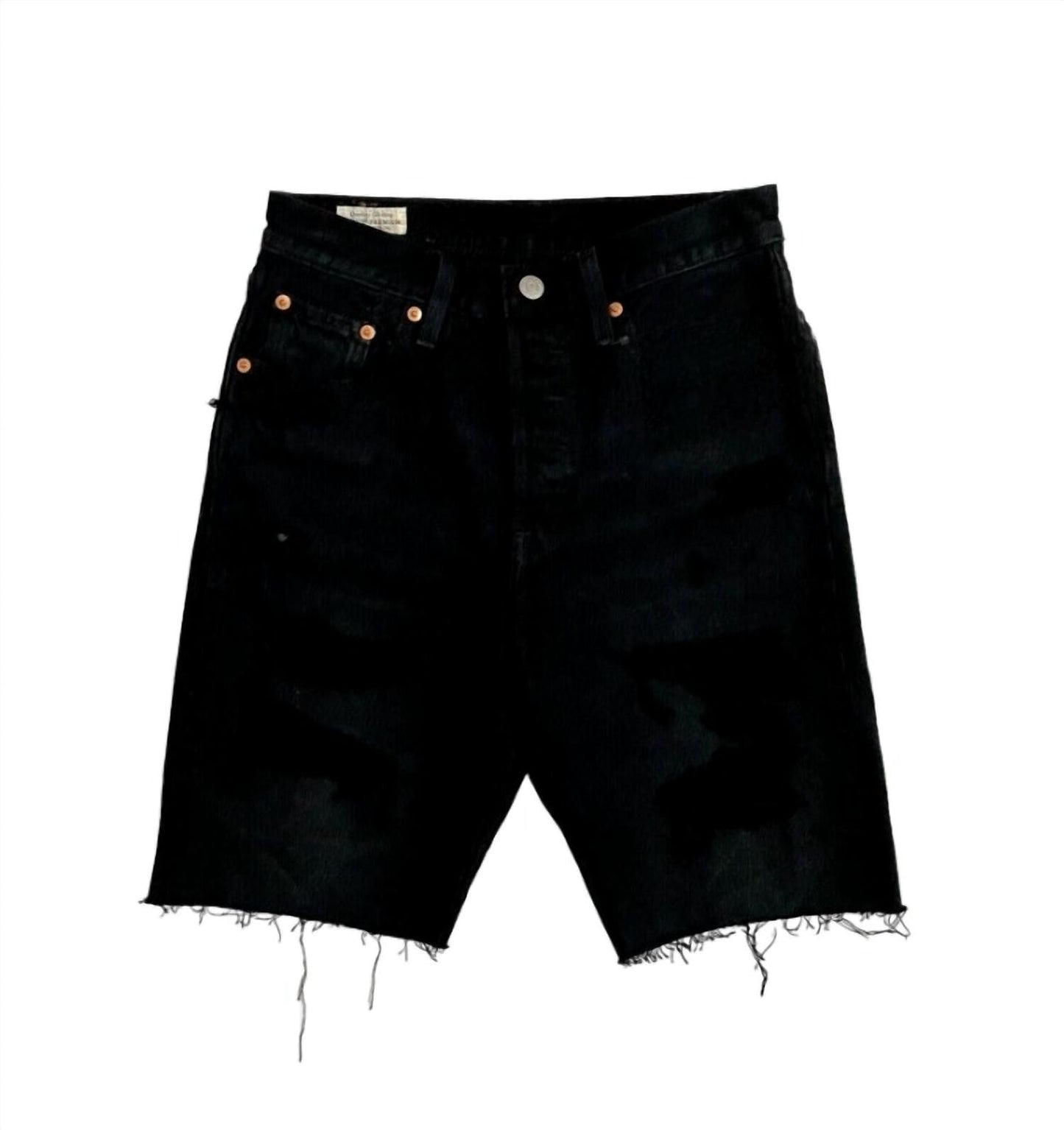 Levi'S - 501 Slouch Ripped Black Button Fly Jeans