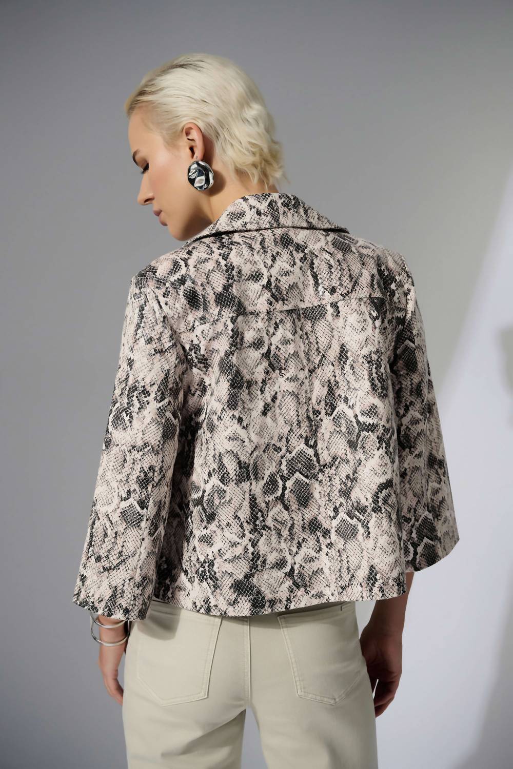 Joseph Ribkoff - Silky Knit Python Print Swing Jacket
