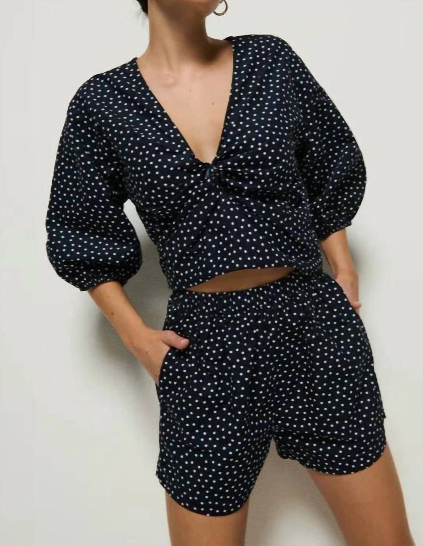 Nation Ltd - Celeste Balloon Sleeves Blouse