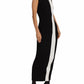 Nonchalant Label - Estella Rib Knit Striped Sleeveless Column Maxi Dress