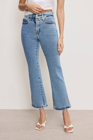 Good American - Calça Jeans Crop Mini Bota Good Legs