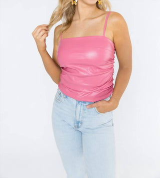 Buddylove - Camiseta regata de couro vegano Jolee