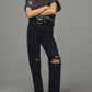 Agolde - Pinch Distress High-rise Straight-leg Jeans