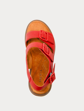 Salvia - Sandália de salto alto mel feminina