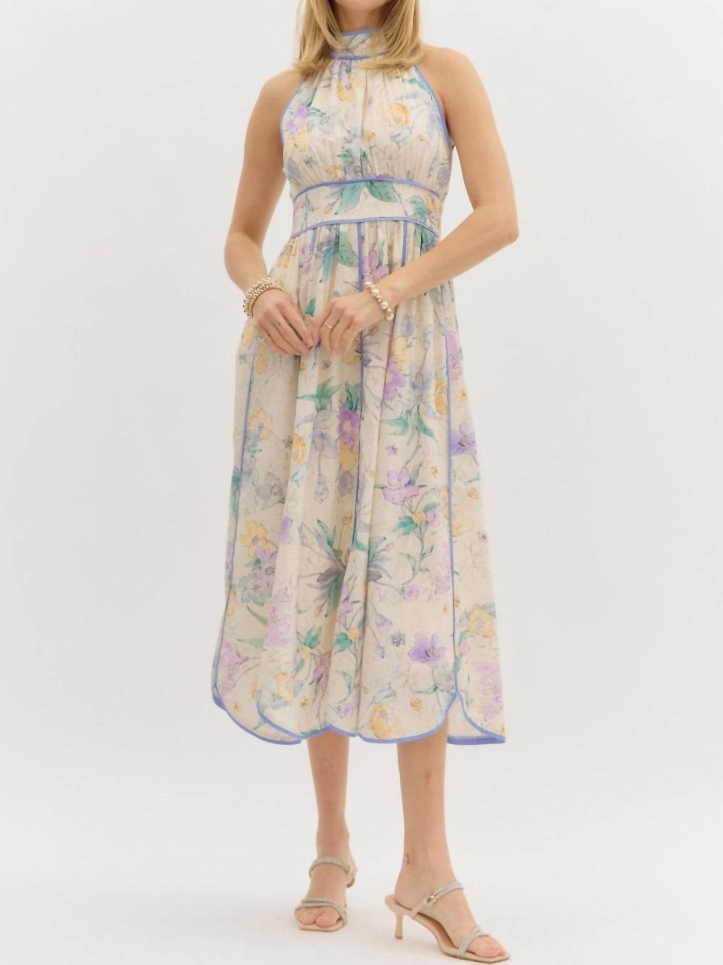 Entro - Kaia Halter Midi Dress