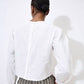 Apricot - Lace Panel Embroidered Top