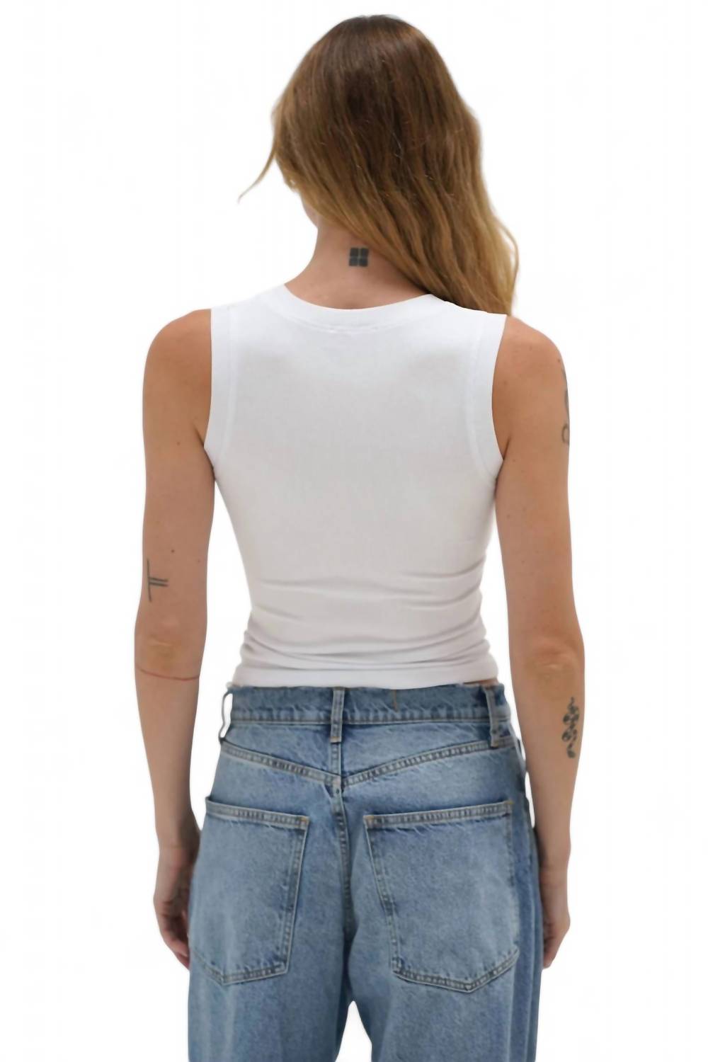 Lna - DEEP U RIBBED TANK TOP