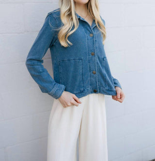 Z Supply - Jaqueta jeans de malha Bel Air