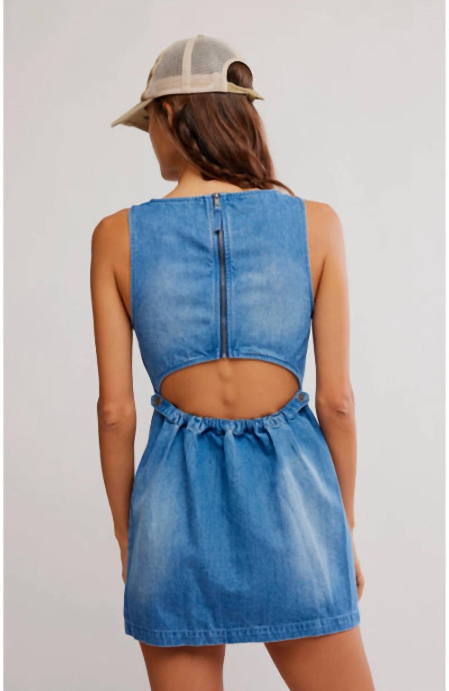Free People - Atlas Denim Mini Dress