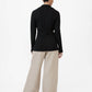 Dāl The Label - Rib Knit Collared Cardigan