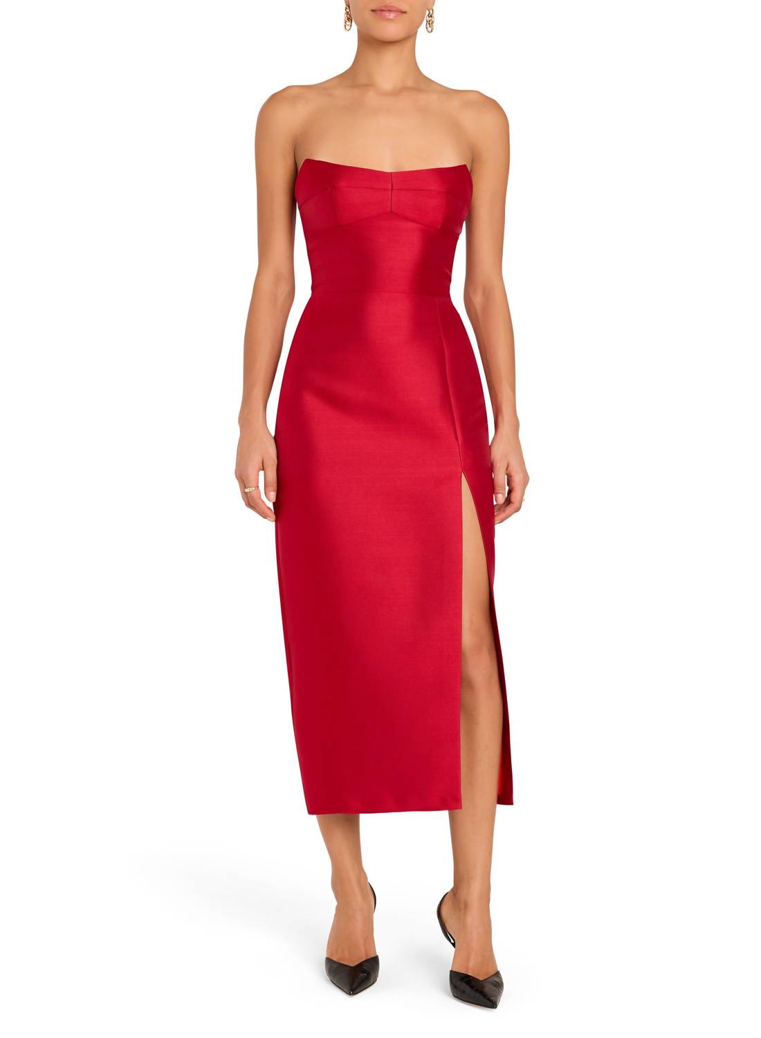 Amanda Uprichard - Ivy Strapless Midi Dress