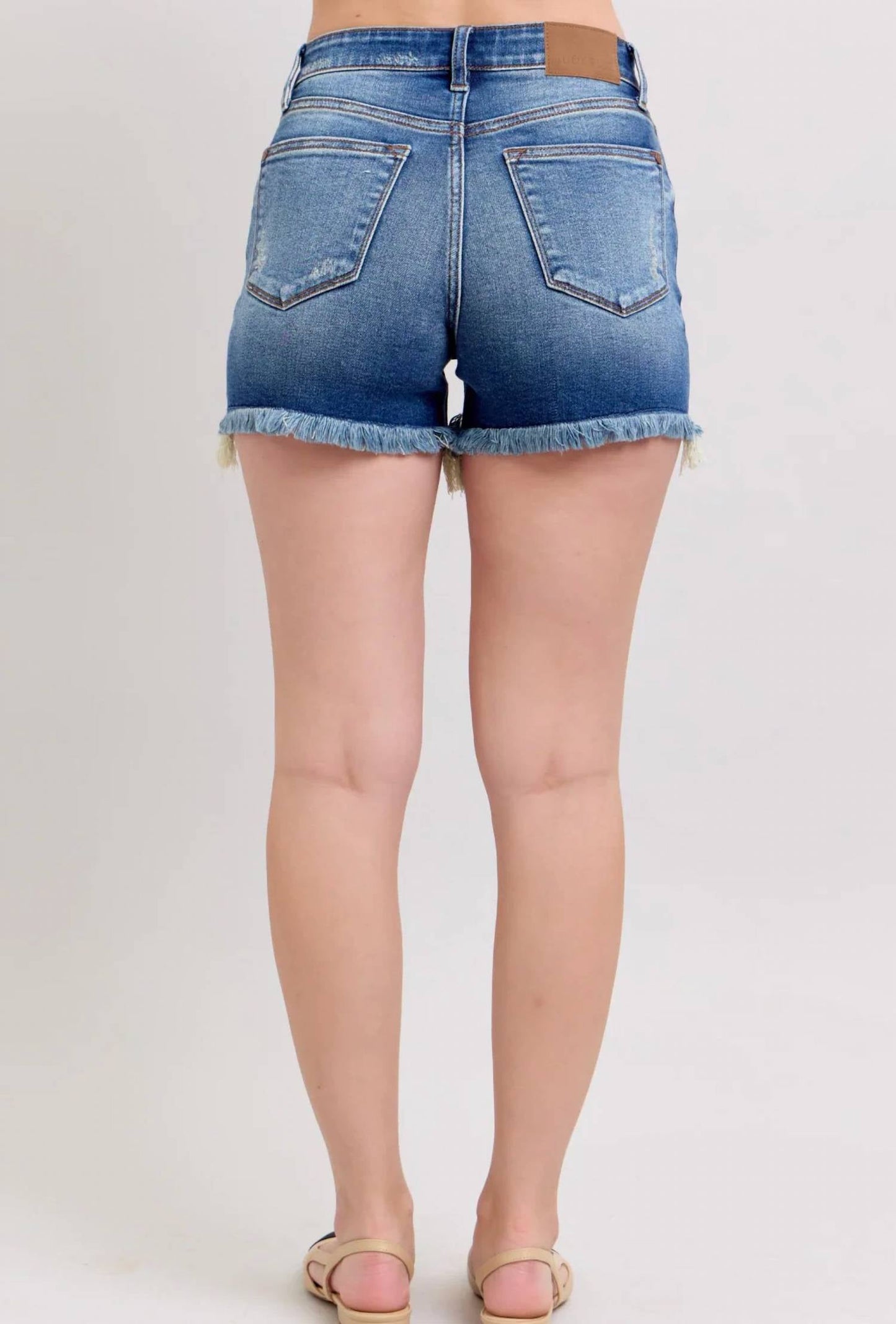 Judy Blue - Quinn 2 Button Dad Shorts