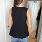 Anniewear - Bianca Button Down Peplum Sweater Vest