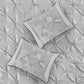 7 Piece Tufted Comforter Set Grey California King