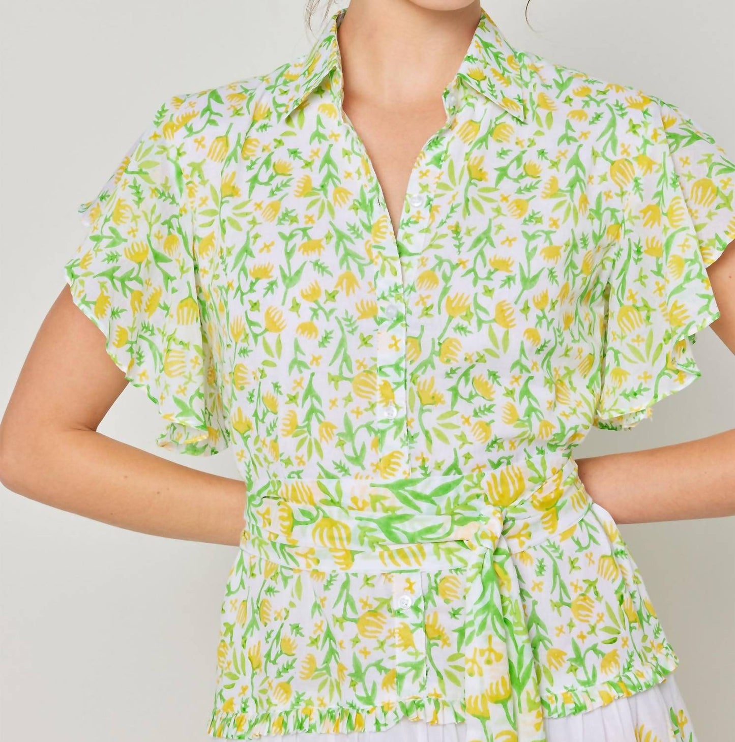Bella Tu - Tulips Classic Shirtdress