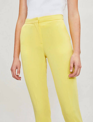 Topshop - Calça Cropped Limão Feminina