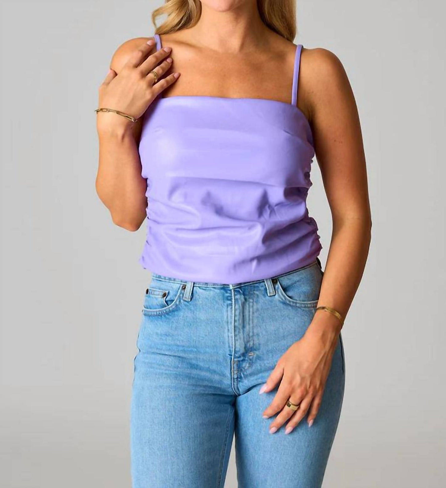 Buddylove - Jolee Vegan Leather Tank Top