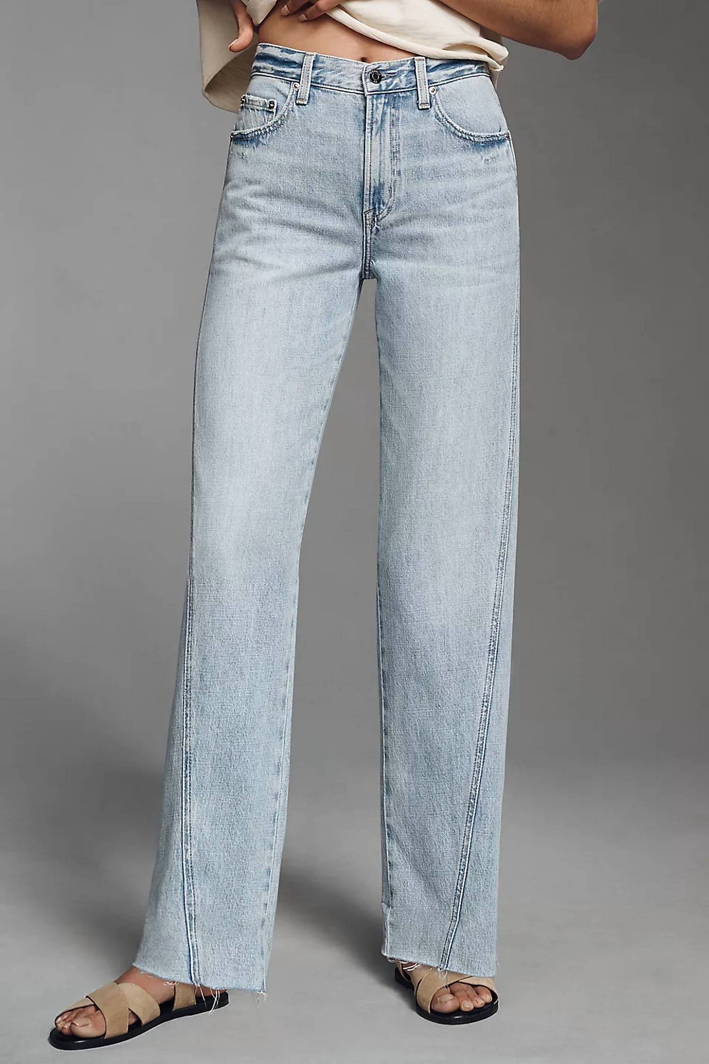 Pistola - Kacey Mid Rise Cuff Boyfriend Jeans