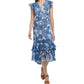 Tommy Hilfiger - Paisley Print Ruffled Midi Dress