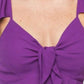 Buddylove - Purple Flirty Ruffle Top
