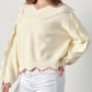 &Merci - Scallop Pullover Sweater