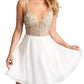 Jovani - Embellished Top Short Dress