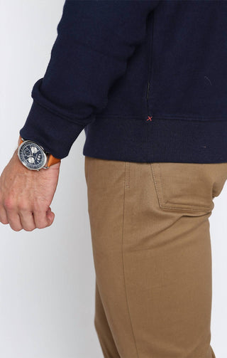 Jachs New York - Moletom com gola redonda e estampa waffle escovada