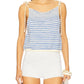 Free People - Striped Tie Shoulder Tank Top
