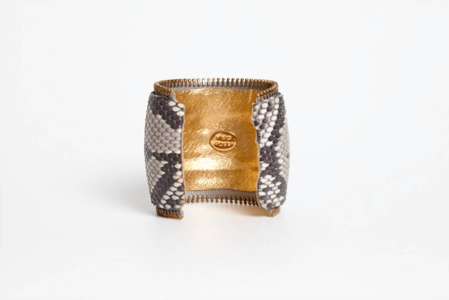 Avenue Chic - Women's Python Zipper Large Cuff