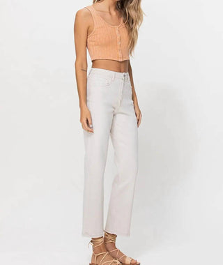 Vervet By Flying Monkey - Calça Jeans Reta Vintage dos Anos 90