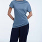 Dāl The Label - Asymmetrical Short Sleeve Top