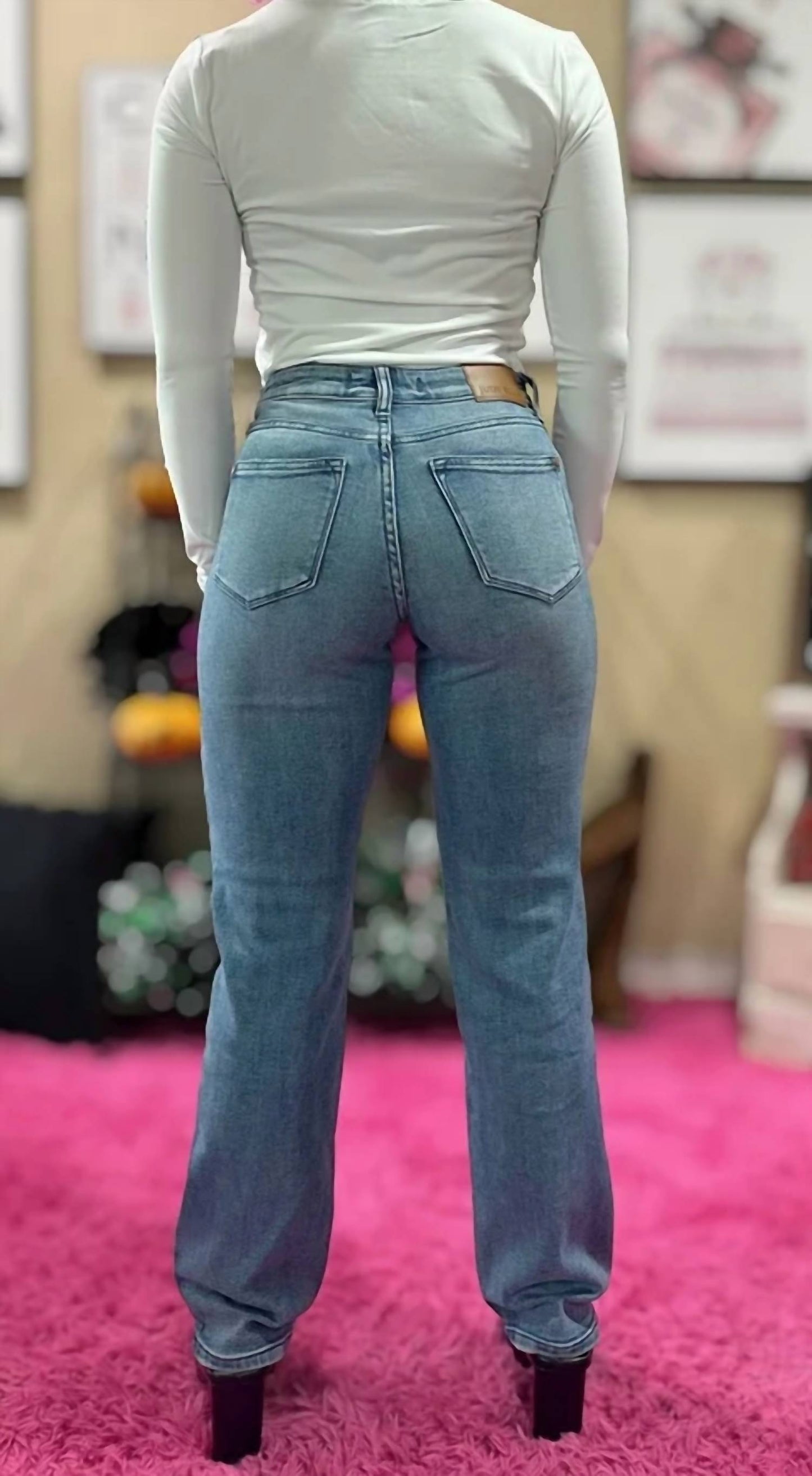 Judy Blue - Spencer Distressed Dad Jeans