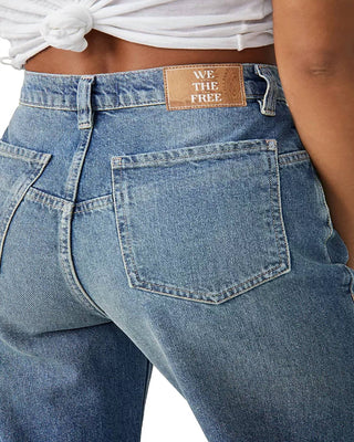 Free People - Jeans Baggy de Cintura Alta Tinsley