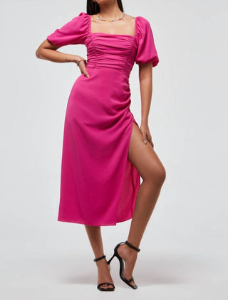 Conexão Francesa - Vestido Midi Afina Verona Ruched