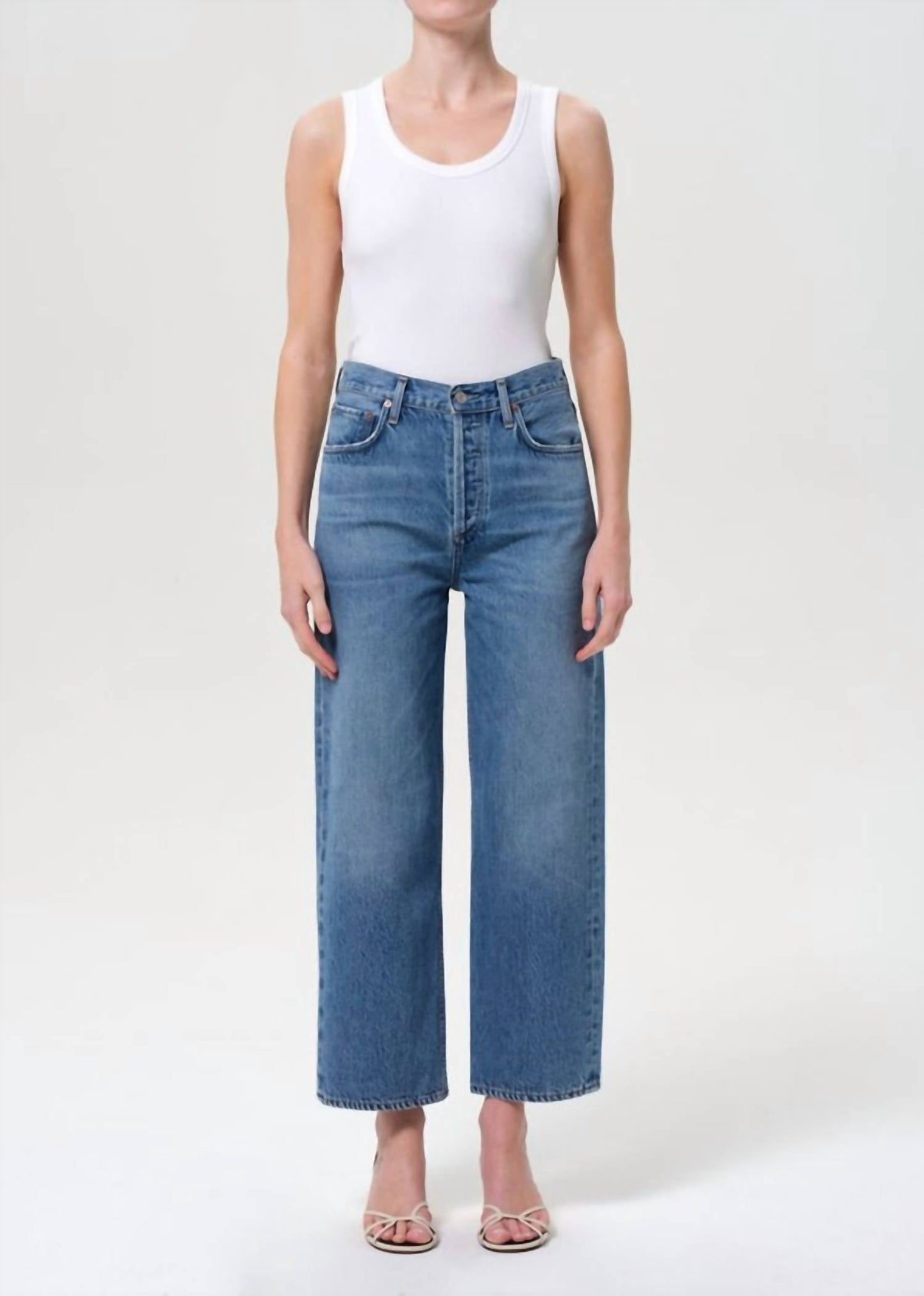 Agolde - Ren Cropped Wide Leg Jean