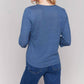 Charlie B - Linen Blend V-neck Top