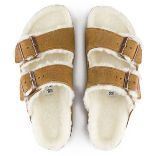 Birkenstock - Sandálias femininas Arizona Shearling
