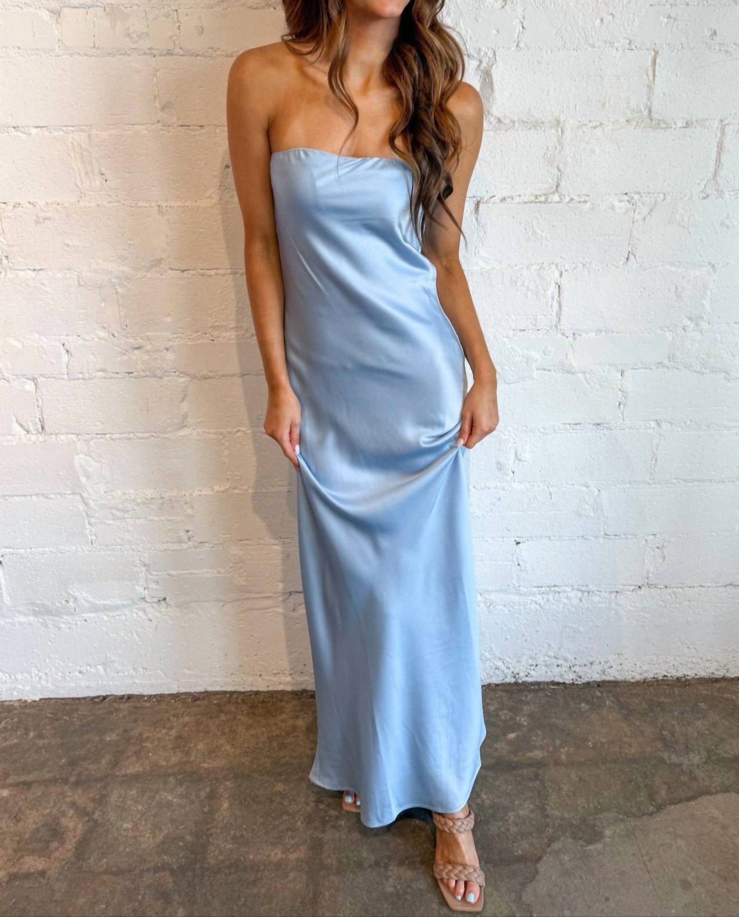 Cotton Candy - Downtown Strapless Maxi Dress