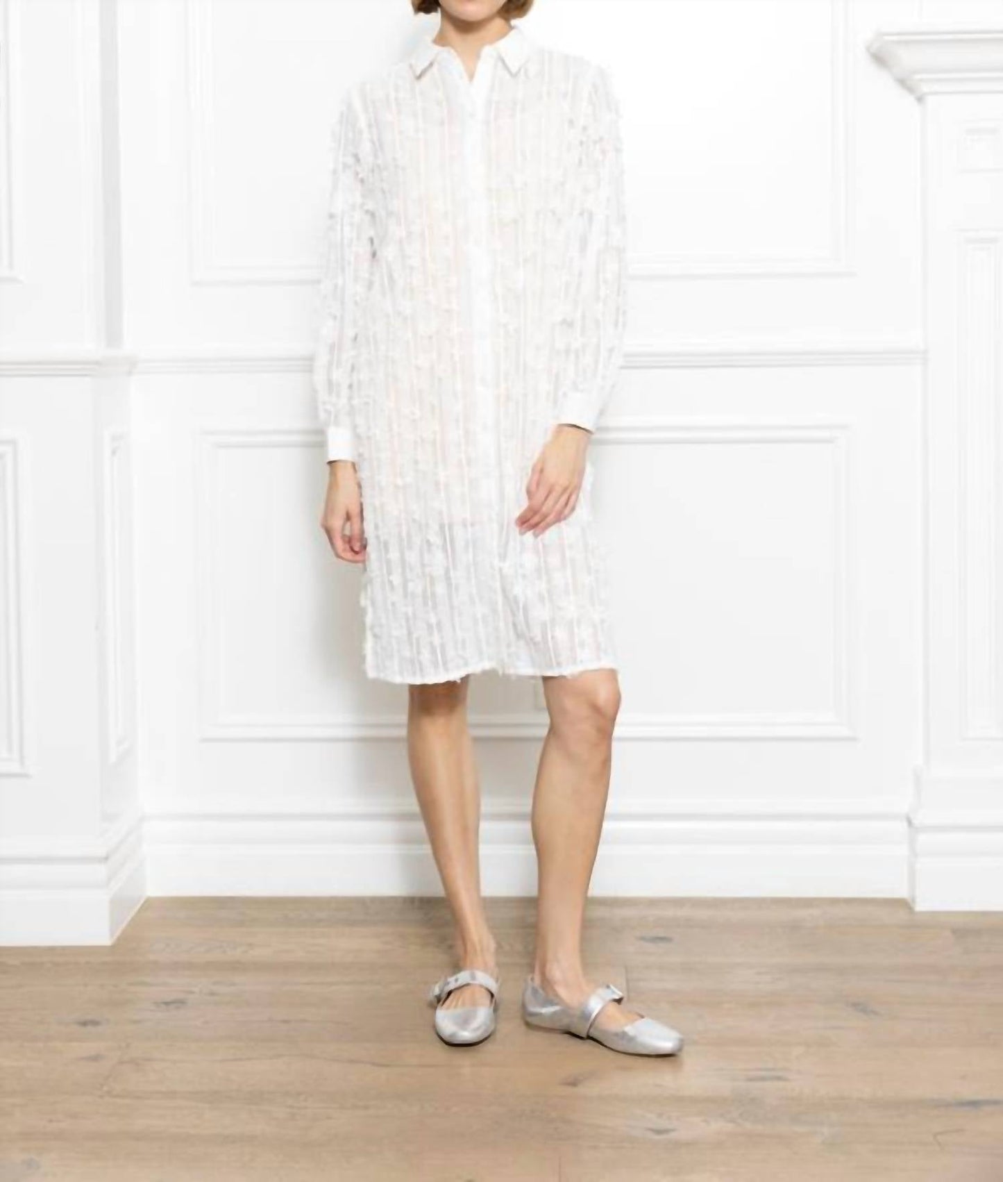 Zero Degree Celsius - Lace Shirt Dress