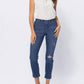 Judy Blue - Distressed Boyfriend Pull-on Jeans