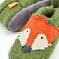 Orangenkinder - Wolli Franz the Fox Felt Slippers