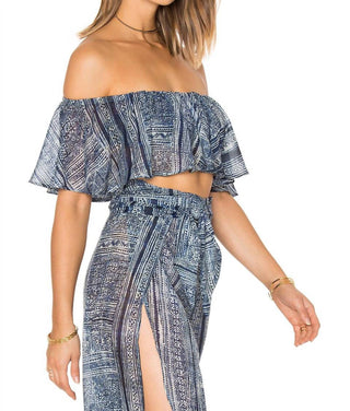 Soah - Blusa Maya com babados e ombros à mostra para mulheres