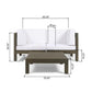 Oana 3 Piece Loveseat Set with Coffee Table
