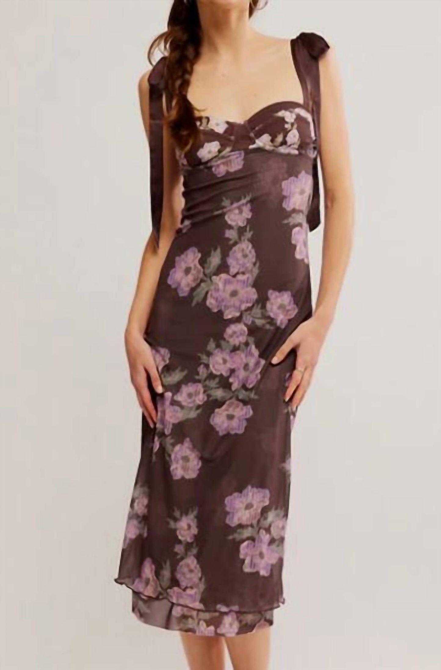 Free People - Printed got glam slip dress